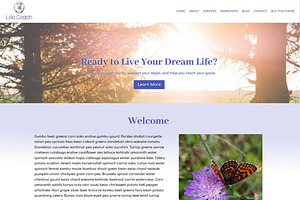 Life Coaching Website Template, Divi