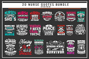 Nurse 20 quotes t shirt bundle, a Graphic by Uniquesvg99 (Thumbnail 1 of 7)