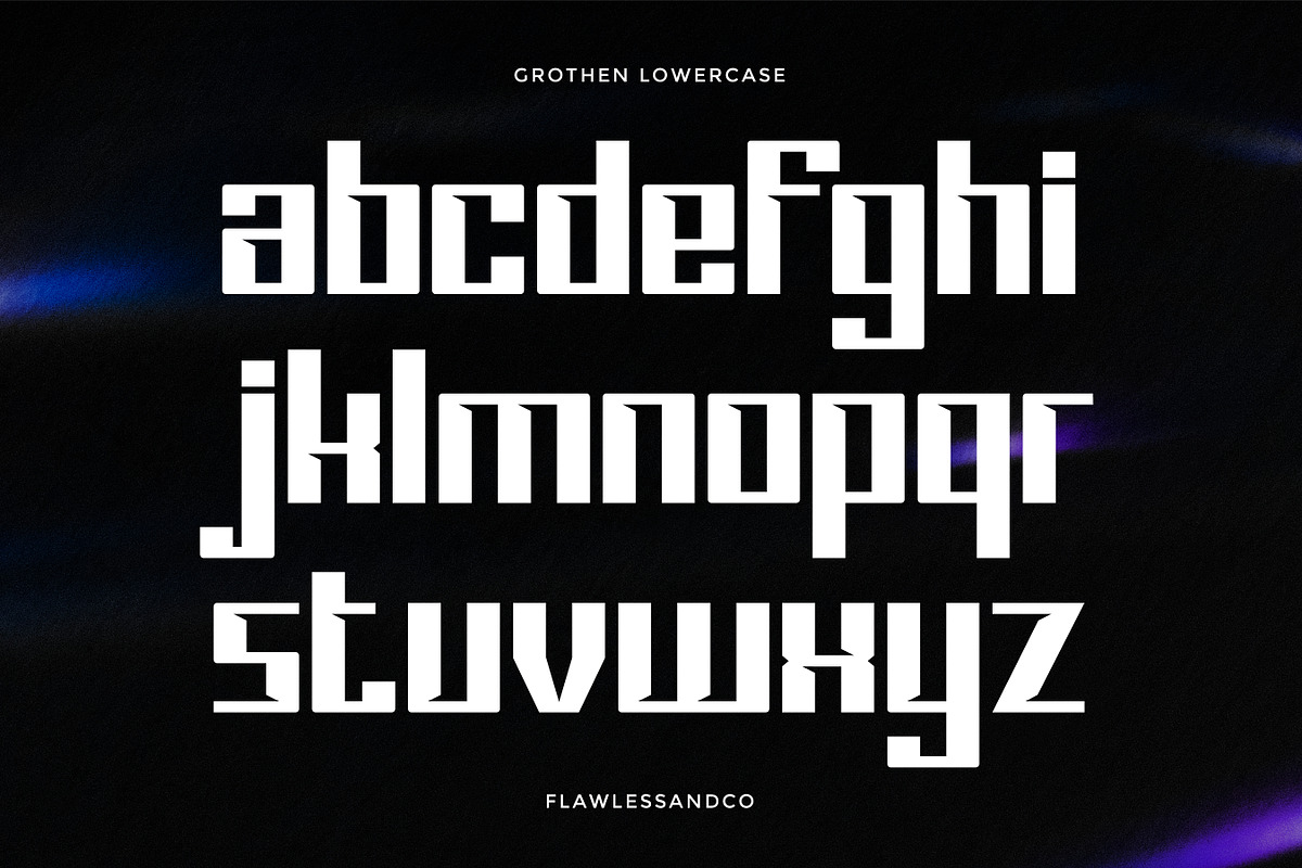 Grothen - Modern Sport Font, a Sans Serif Font by Flawless And Co (Photo 7 of 10)