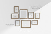 Gallery Wall Mockup | 8 Frames, a Household Mockup by DESIGN BY nube (Thumbnail 10 of 12)