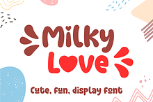 Milky Love Cute Display Font