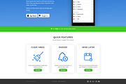 Mobile Application Landing Page, a Landing Page Template by IQSIR (Thumbnail 5 of 5)