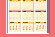 Calendar 2025, a Print Template by nyilstudio (Thumbnail 3 of 3)