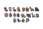 Animal Icon Pack | 10 Bonus Pattern, an Outline Icon by MikeHill (Thumbnail 2 of 5)