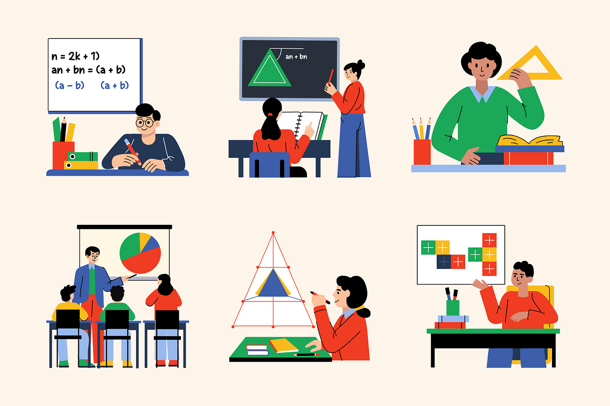 Animated Math Illustrations, an Education Illustration by Brickclay (Photo 4 of 5)