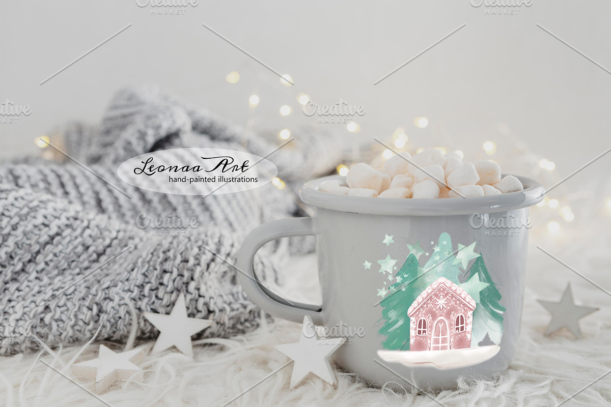 Cozy Winter Clipart Set, a Seasonal Illustration by Leonaa art (Photo 11 of 11)