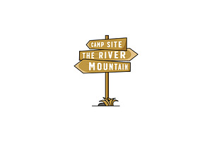 wildlife signpost logo icon template, a Branding & Logo Template by Pyruos ID