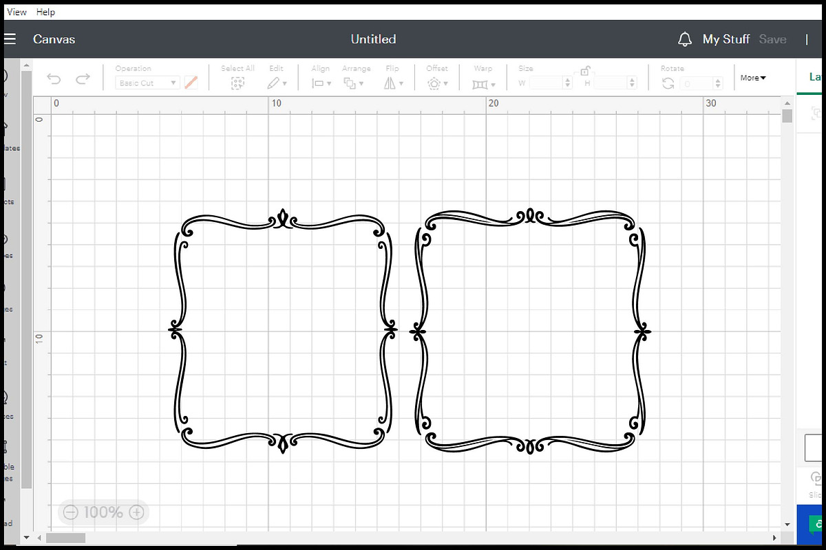 Vintage Ornate Square Frames SVG, an Object Graphic by BeeCraftR (Photo 2 of 3)