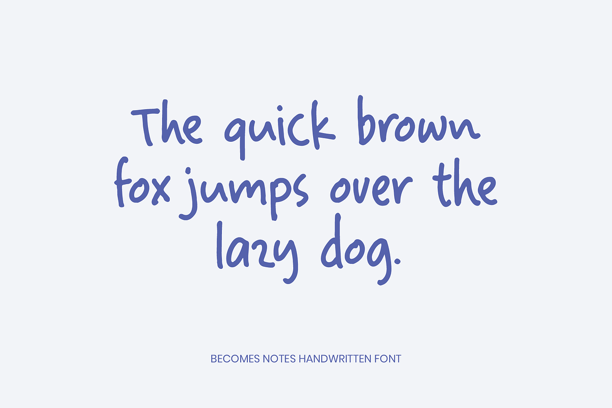Becomes Notes Handwritten Font, a Handwritten Font by alphArtype (Photo 8 of 11)