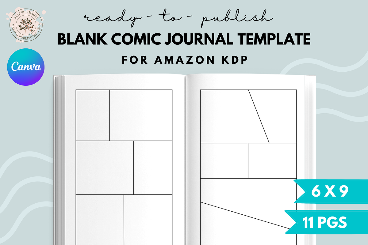 Blank Comic Book Template for KDP, a Magazine Template by Self Publishing Magic (Photo 1 of 2)