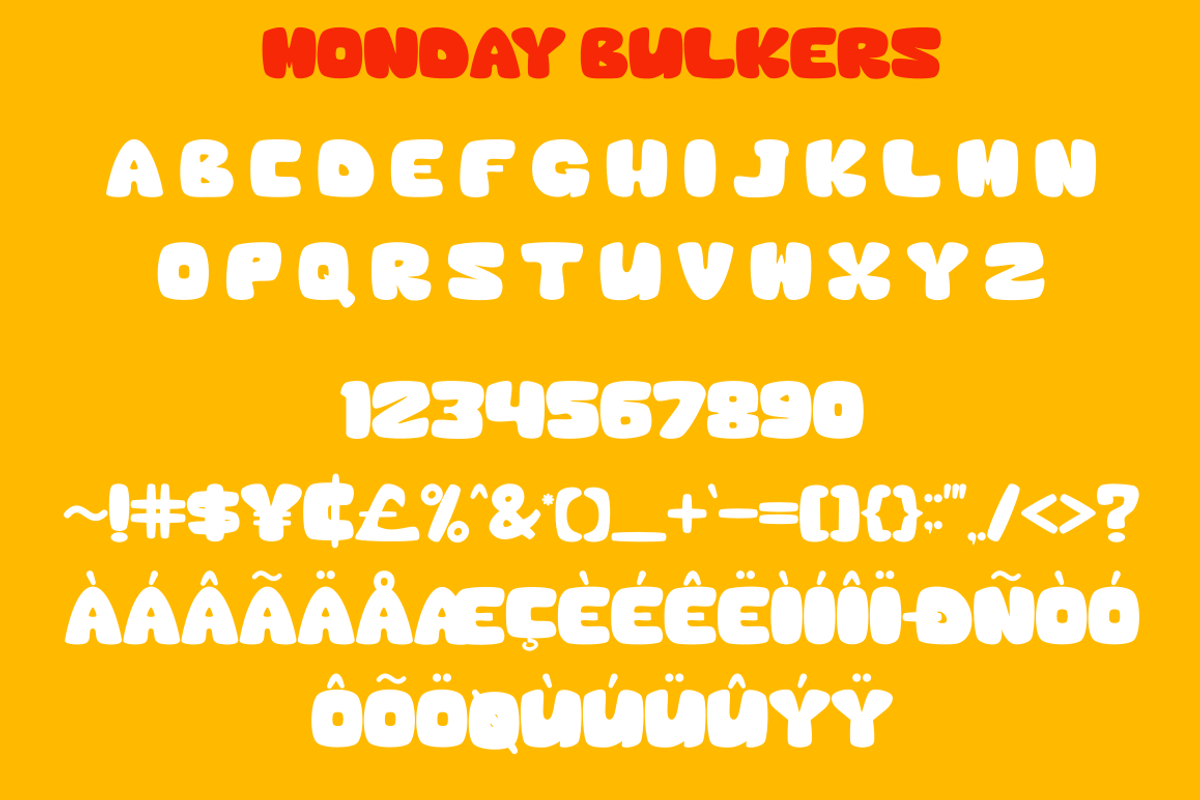 Monday Bulker, a Script Font by Basnistudio (Photo 6 of 7)
