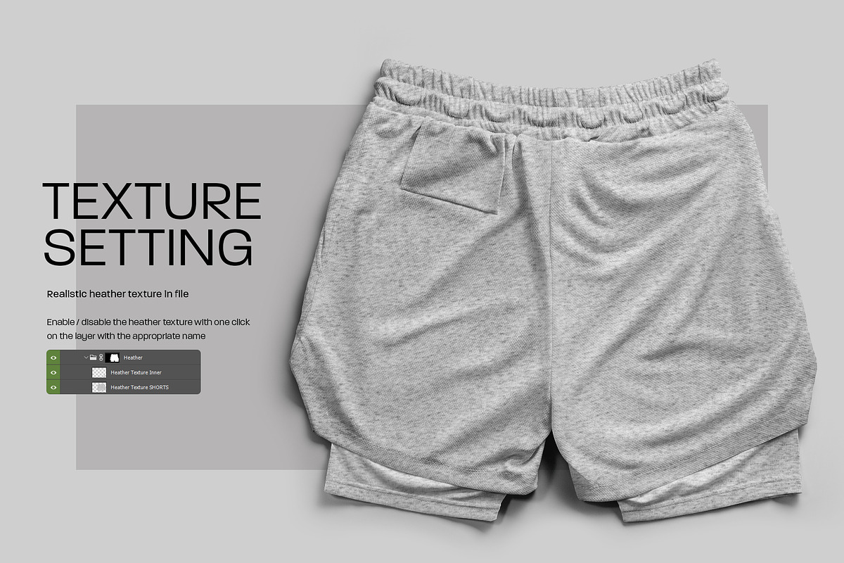 Mockups Shorts with Compression Line, a Shirt Mockup by Grow Design Craft Studio (Photo 4 of 9)