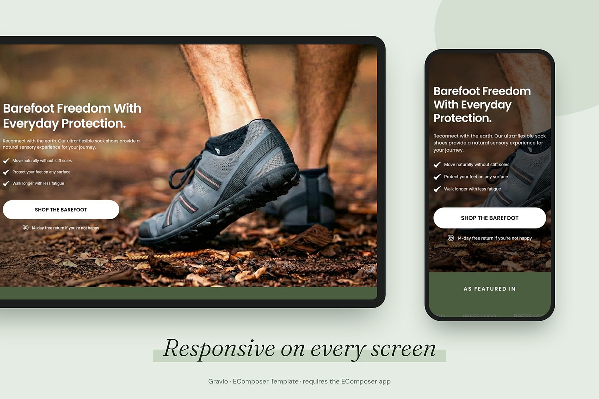 Gravio - Shopify EComposer Template, a Shopify Template by Boost Convert (Photo 8 of 11)