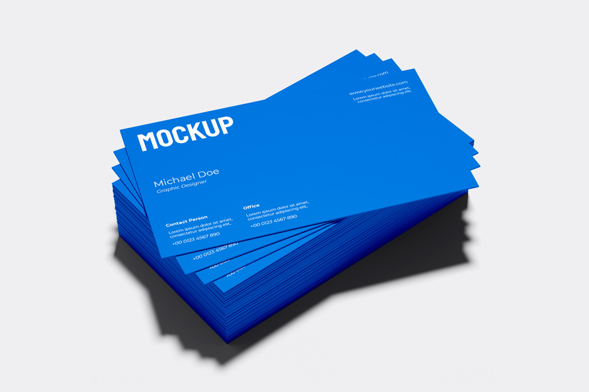 Landscape Business Card Mockup, an Advertising Mockup by Rizky Audymas (Photo 7 of 9)