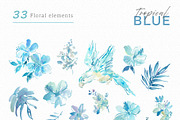 Watercolor Tropical floral set, an Object Graphic by Sawango Designs (Thumbnail 3 of 10)