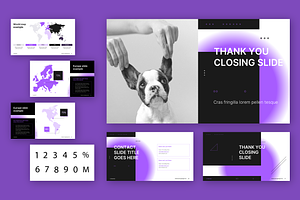 Purple Clash PowerPoint Template