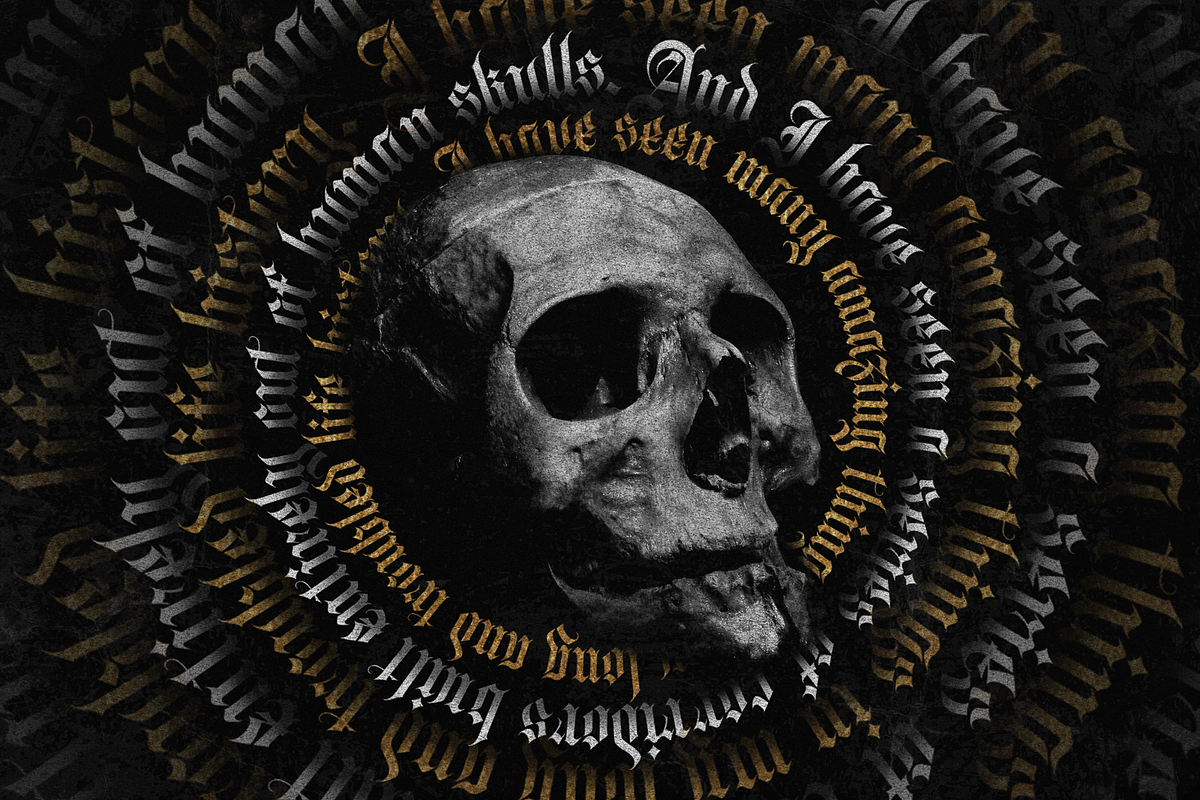 Antraxen for Tattoo & Liquor Brand, a Blackletter Font by ilhamtaro (Photo 4 of 10)