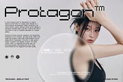 PROTAGON - Modern Pixel Display Font, a Sans Serif Font by Hainz Studio (Thumbnail 10 of 13)