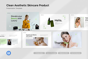 Clean Aesthetic Skincare Product KEY, a Presentation Template by Antstheme
