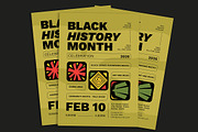Black History Month Event Flyer, a Flyer Template by Gumico Studio. (Thumbnail 2 of 3)