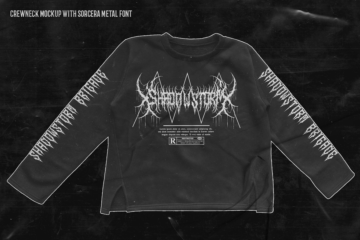 Sorcera Death Metal Font, a Blackletter Font by Fonday Studio (Photo 10 of 19)