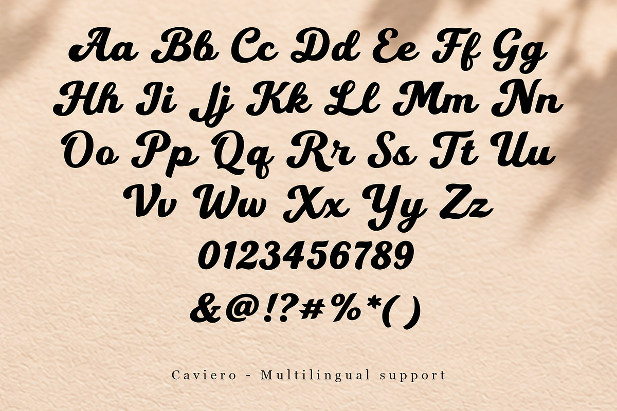 Caviero - Bold Script for Branding, a Script Font by Jimtype Studio (Photo 2 of 10)