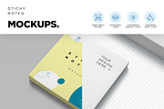 Sticky Note Pad Mockups, a Product Mockup by megostudi0 (Thumbnail 4 of 6)