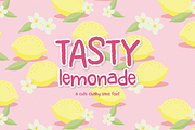 Tasty Lemonade - A Handwritten Font, a Handwritten Font by Beck McCormick (Thumbnail 1 of 10)