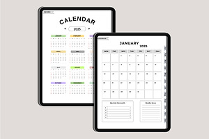 2025 Digital Planner 365 Days Canva