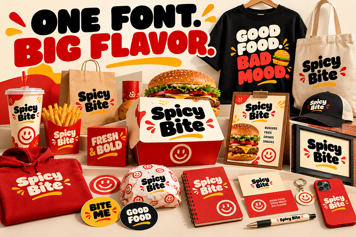 Spicy Bite, a Script Font by Wow Magic (Photo 4 of 4)