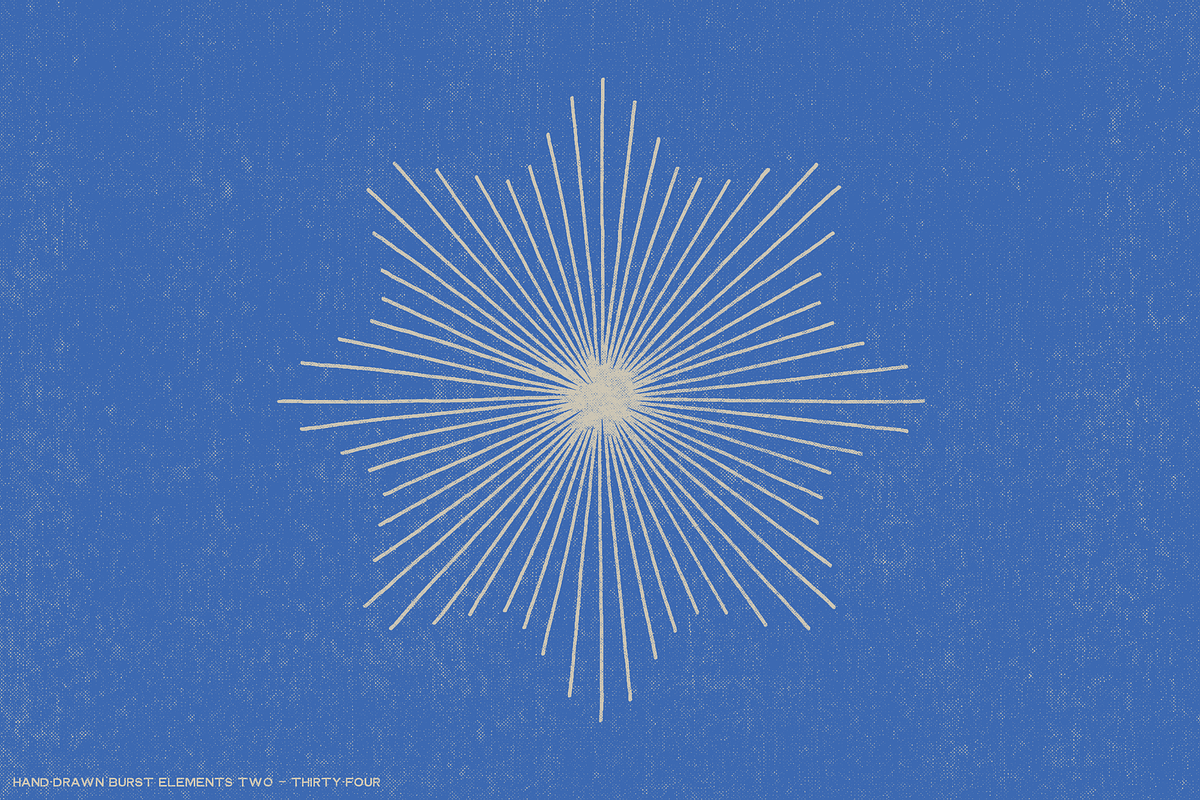 36 hand-drawn burst elements, an Object Graphic by The Shop (Photo 21 of 25)