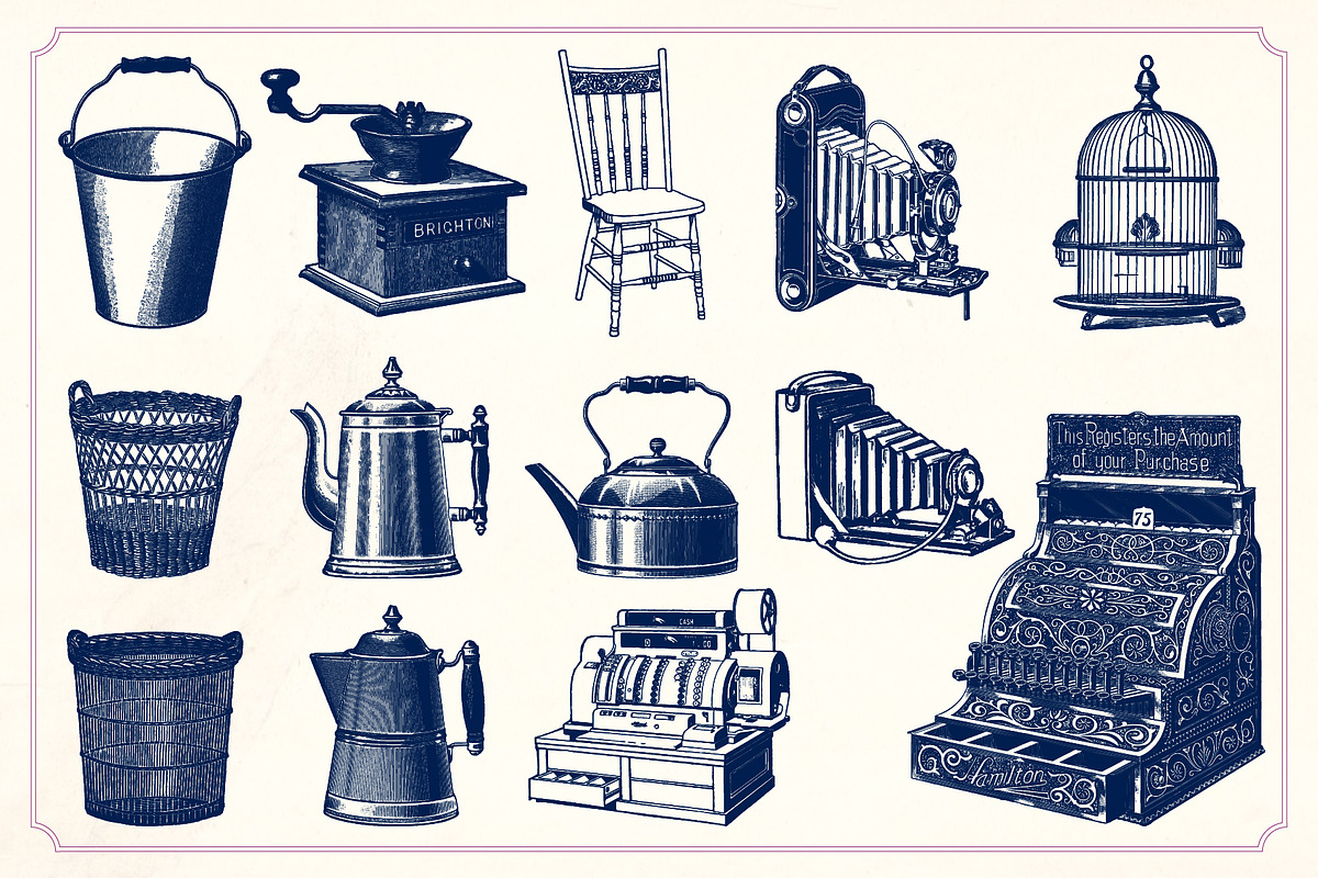 Vintage Household Goods, an Object Illustration by Mr Vintage (Photo 9 of 9)