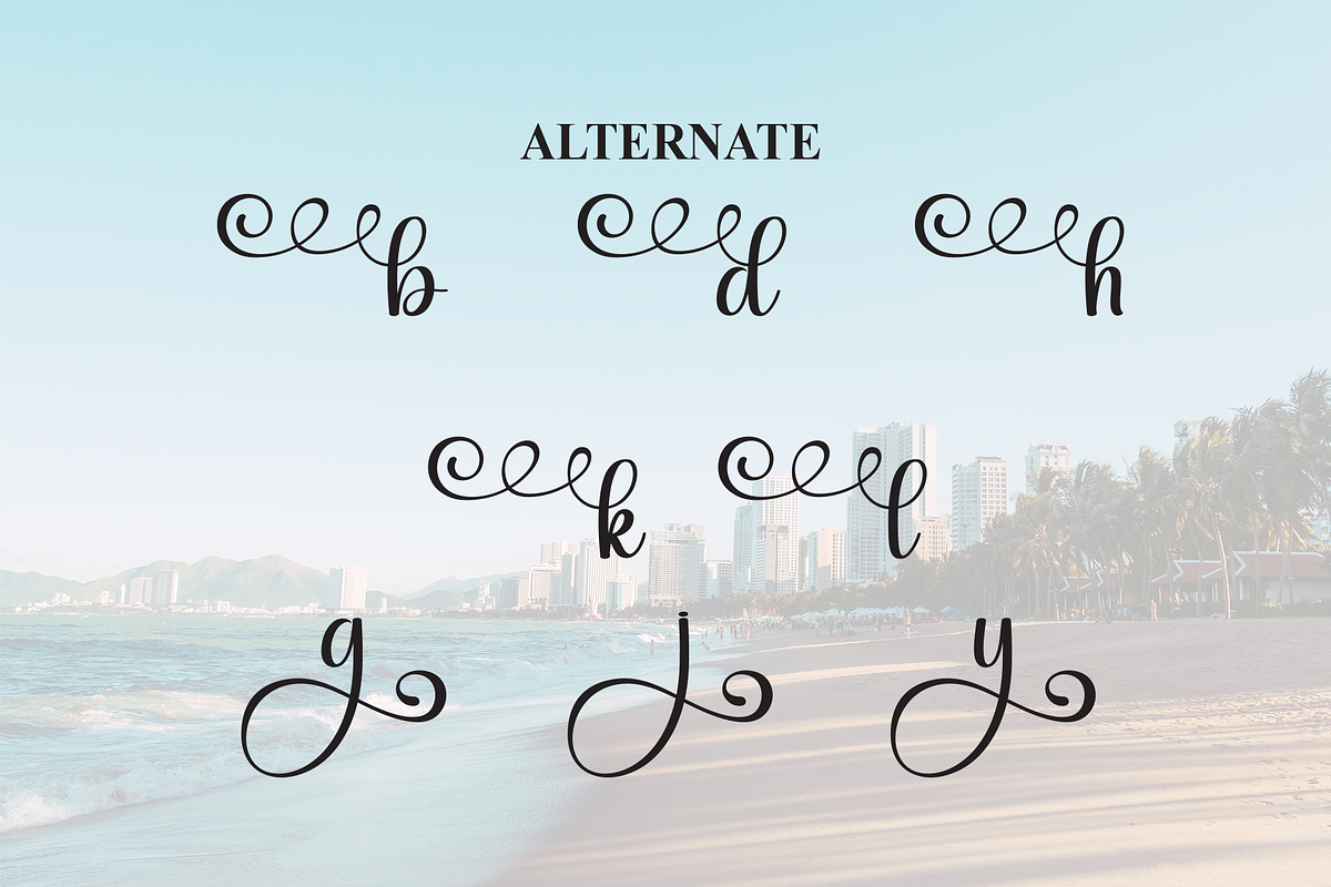 Bayside | Script Font, a Handwritten Font by Scratchones (Photo 7 of 8)