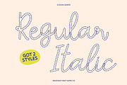 CS Selma Dashed, a Script Font by Craft Supply Co. (Thumbnail 3 of 8)