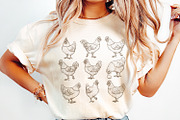 Vintage Chicken Lover PNG, an Illustration by SharpMarketplace (Thumbnail 2 of 9)