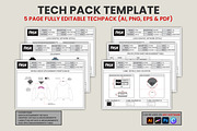 Fashion Tech Pack Template, a Graphic by S.i. Graphics (Thumbnail 1 of 3)