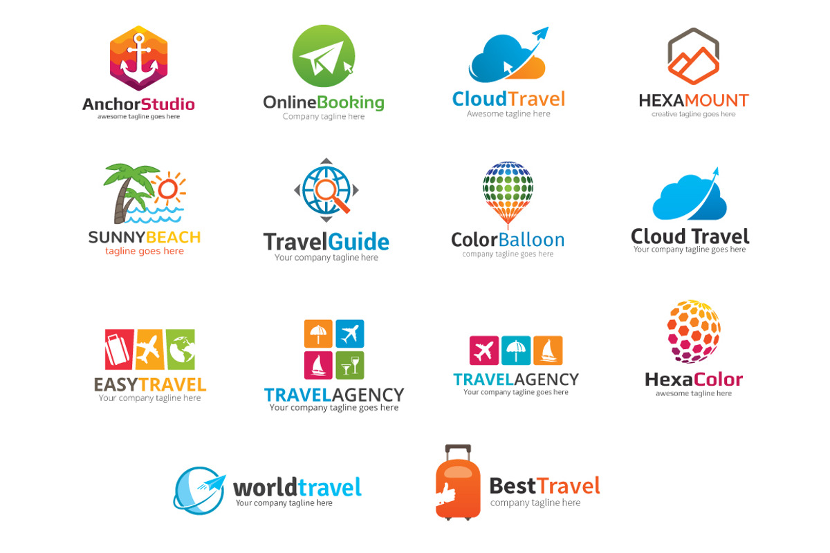1200 Premade Logos Mega Bundle, a Branding & Logo Template by XpertgraphicD (Photo 58 of 60)