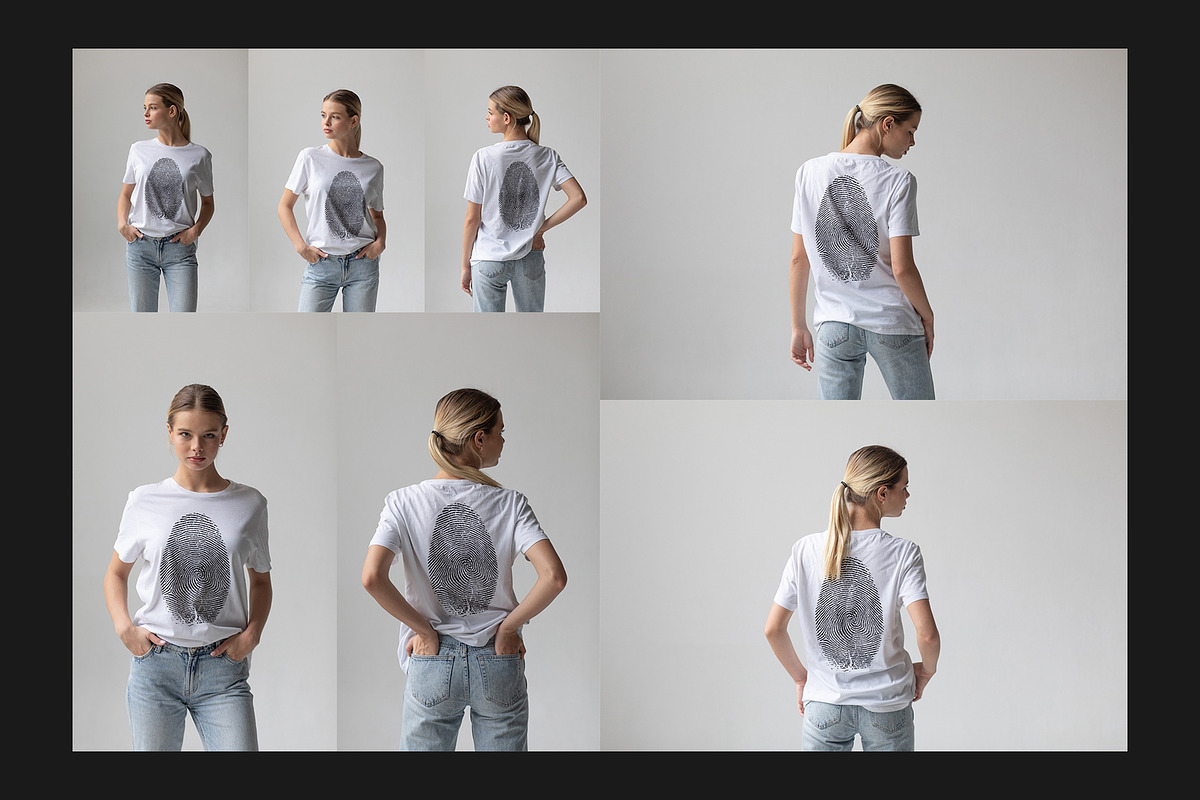 T-Shirt Mock-Up Set, a Shirt Mockup by Freeman Studio (Photo 8 of 14)