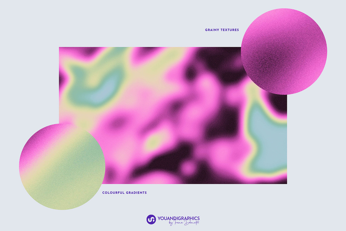 Heatmap Grainy Gradient Backgrounds, a Texture Graphic by Youandigraphics (Photo 6 of 13)