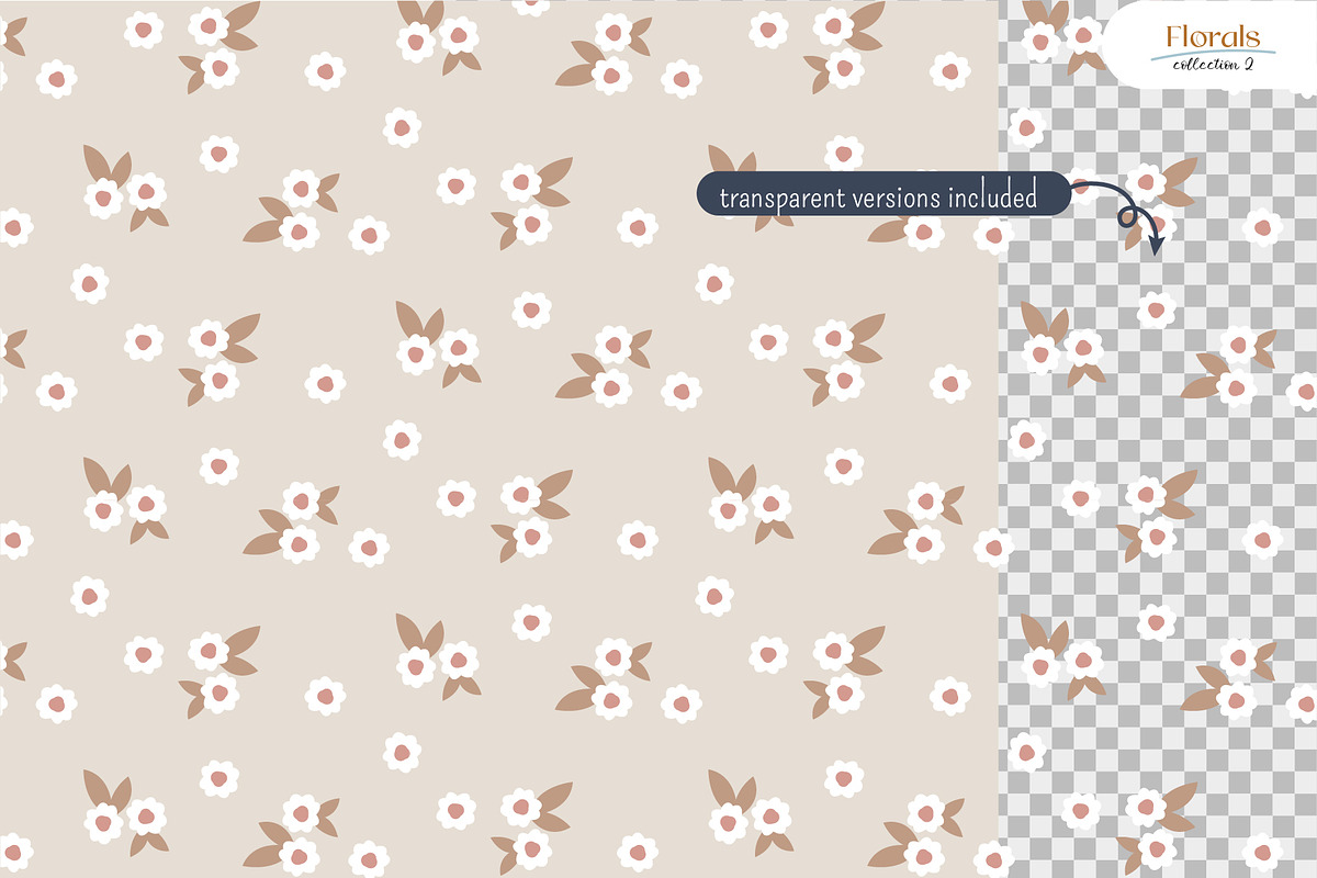 Meadow Florals - Seamless Patterns, a Pattern Graphic by Milky April (Photo 5 of 7)