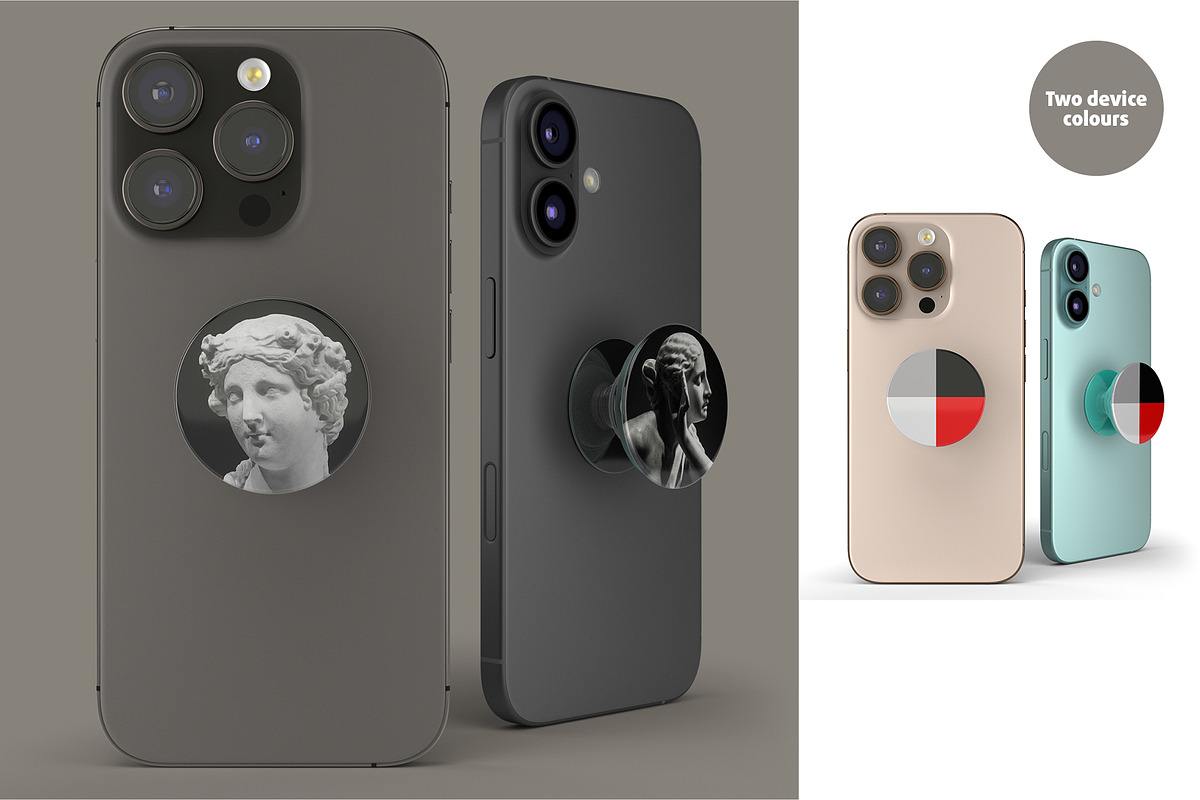 PopSockets Mock-up, an iPhone Mockup by Colatudo Store (Photo 7 of 8)