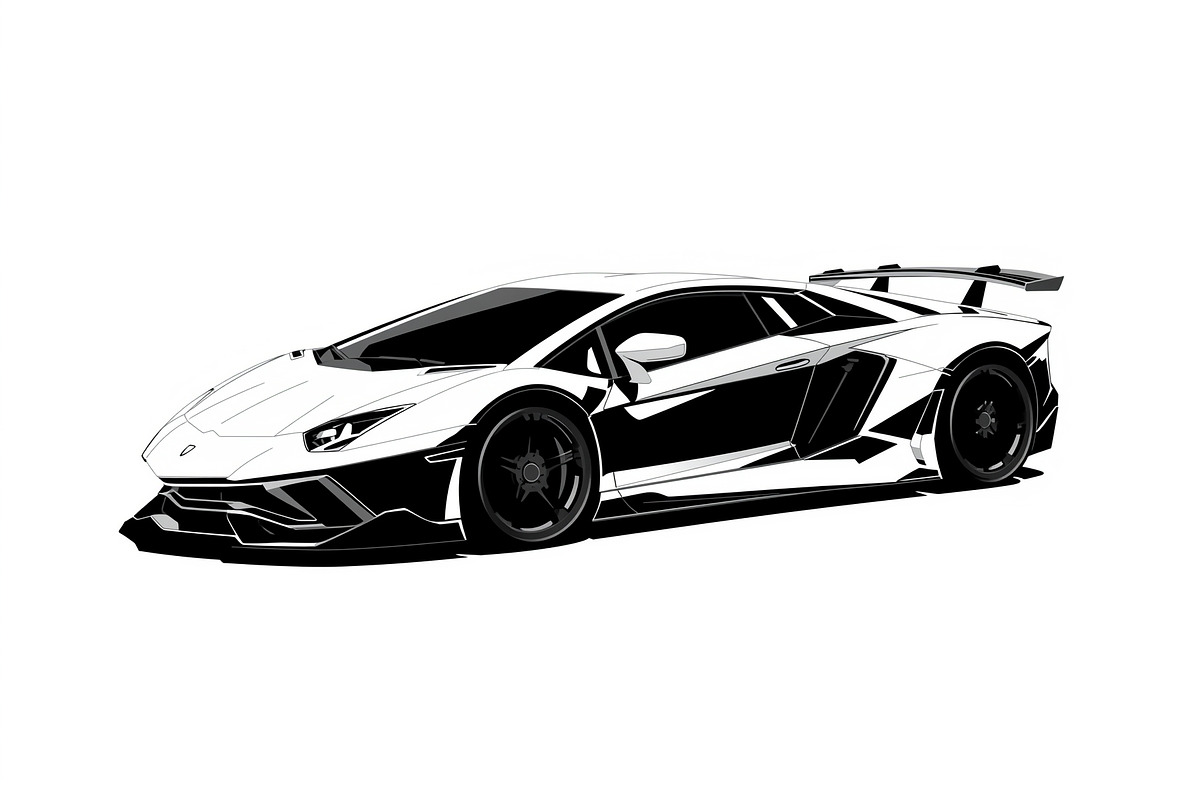 Supercar Vector Collection Bundle, an Illustration by Creativeshirt (Photo 5 of 9)