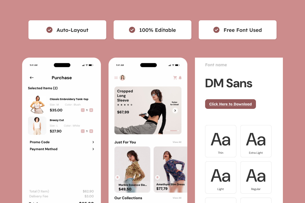 Bloom - E-Commerce Mobile App, an App Template by productype1 (Photo 3 of 5)