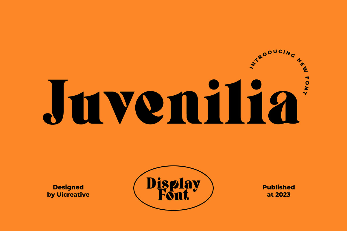 Juvenilia Modern Display Serif Font, a Serif Font by UICreative (Photo 1 of 13)