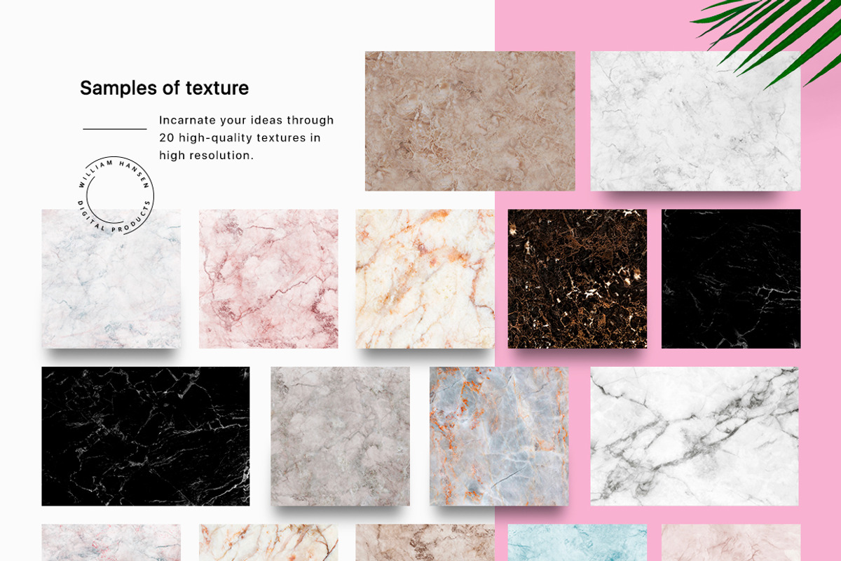 20 Marble Textures, a Texture Graphic by Uidea (Photo 3 of 3)
