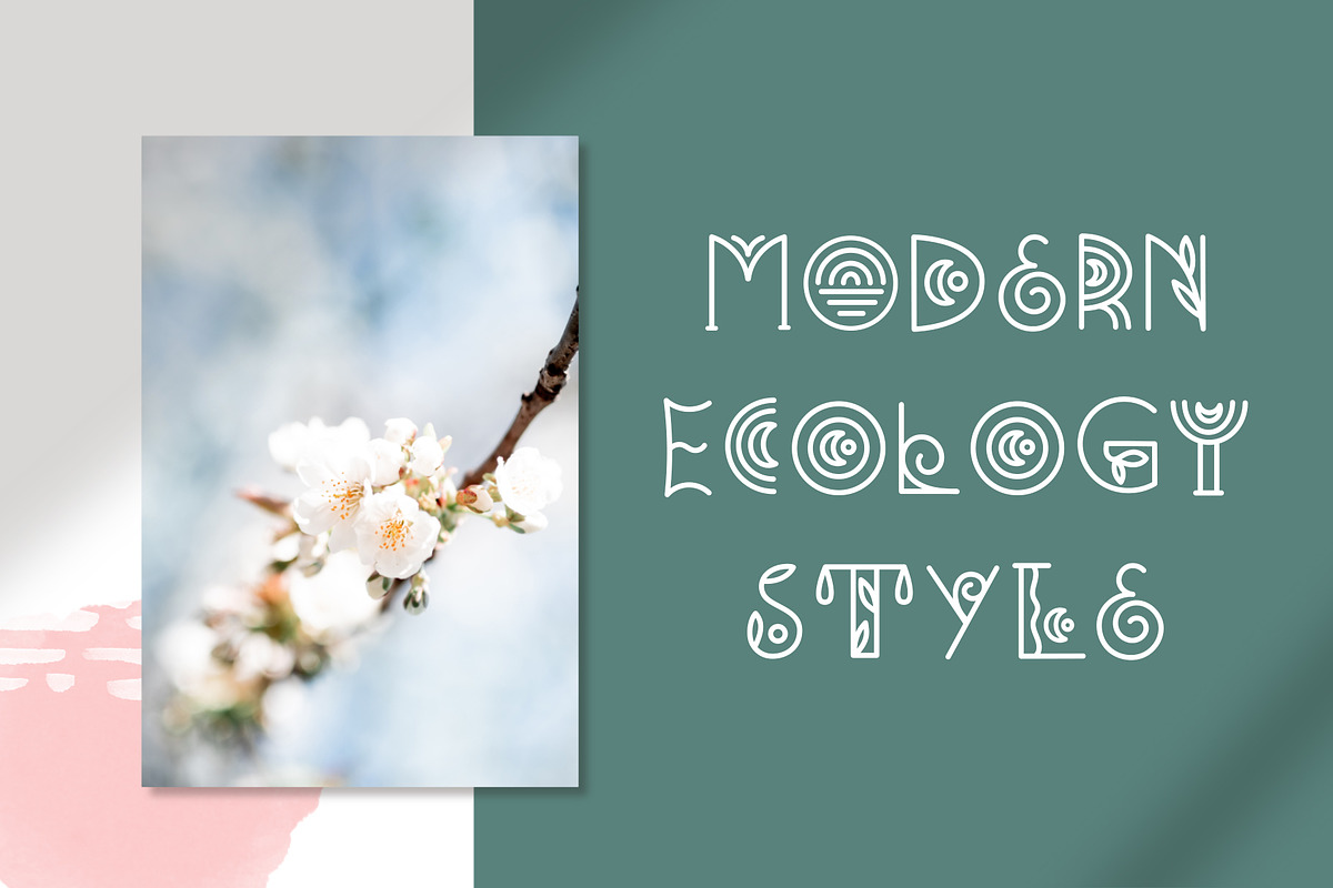 Bohemian - Decorative font duo, a Font by JuliyArt (Photo 3 of 10)