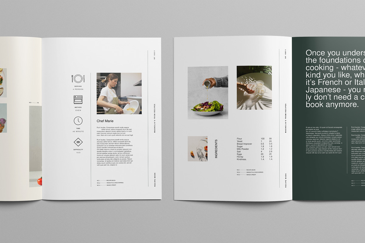 Cookbook | Recipe Book, a Brochure Template by S A N D Y (Photo 3 of 12)