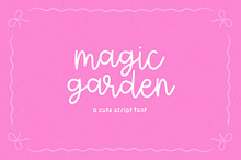 Magic Garden | Cute Script Font