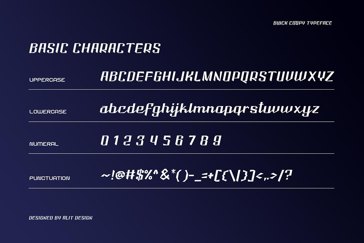 Black Coopy Typeface, a Script Font by alit design (Photo 3 of 16)
