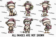 Whimsical Christmas Clipart Bundle, an Illustration by Craft Nest (Thumbnail 3 of 5)